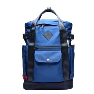Woolrich The Hill Side Backpack in Black & Navy, Unisex, NWT